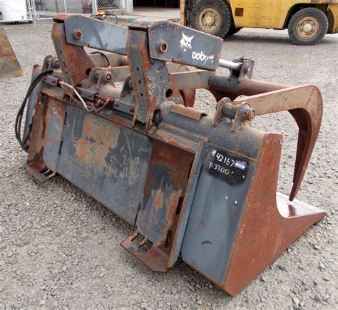 skid steer 66 grapple bucket|used skid steer grapple for sale.